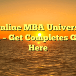 Top Online MBA University in USA – Get Completes Guide Here